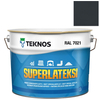 Teknos Superlateksi, matowa farba do boazerii, listew i sztukaterii, pojemność 0,9 L, kolor czarnoszary RAL7021