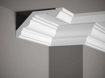 Listwa przysufitowa biała MDB121 wym. 200 x 22.4 x 11.6 cm, z ProFoam