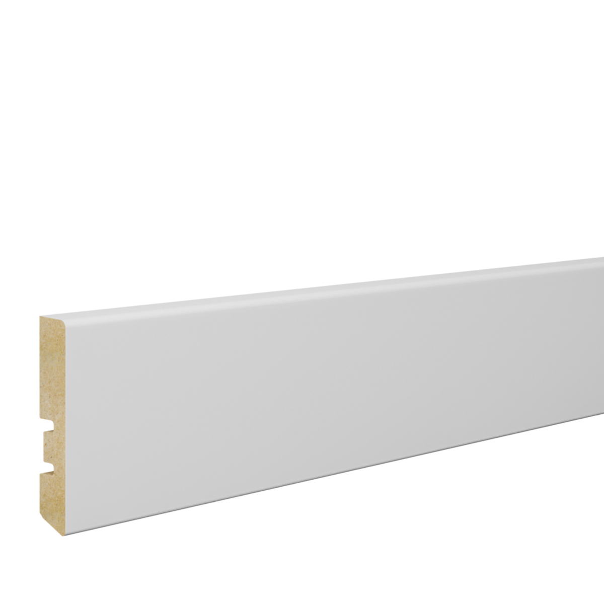 PRÓBKA 20 CM - Listwa przypodłogowa MDF Biała Premium, 56x10 mm, Pedross