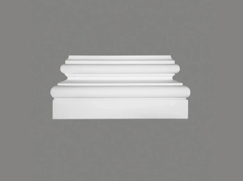Podstawa pilastra D3024 biała wym. 33.5 x 7 x 15.8 cm, z ProFoam