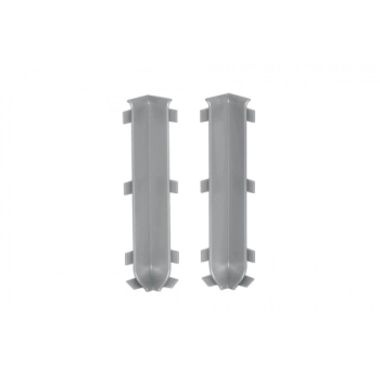 Narożnik wewnętrzny listwy podłogowej Creativa LP100 szary RAL7035 - 2 szt