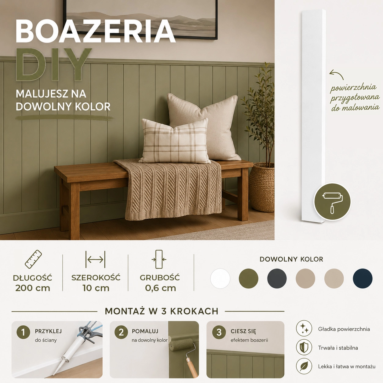 Listwa boazeryjna ELEGANT, boazeria ścienna MDF, do malowania pol_pl_Listwa-boazeryjna-ELEGANT-boazeria-scienna-MDF-do-malowania-3554_2