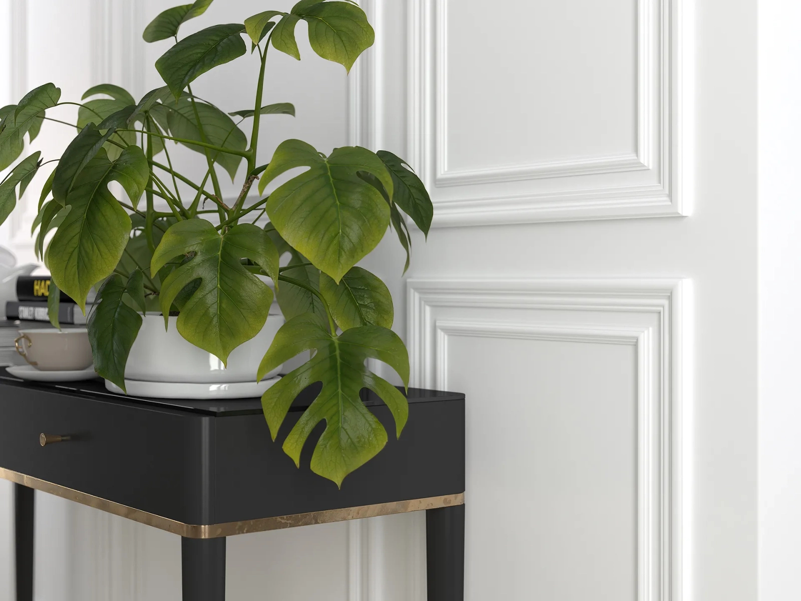 Listwa ścienna MD325 biała wym. 200 x 1.5 x 4.1 cm, z PolyForce