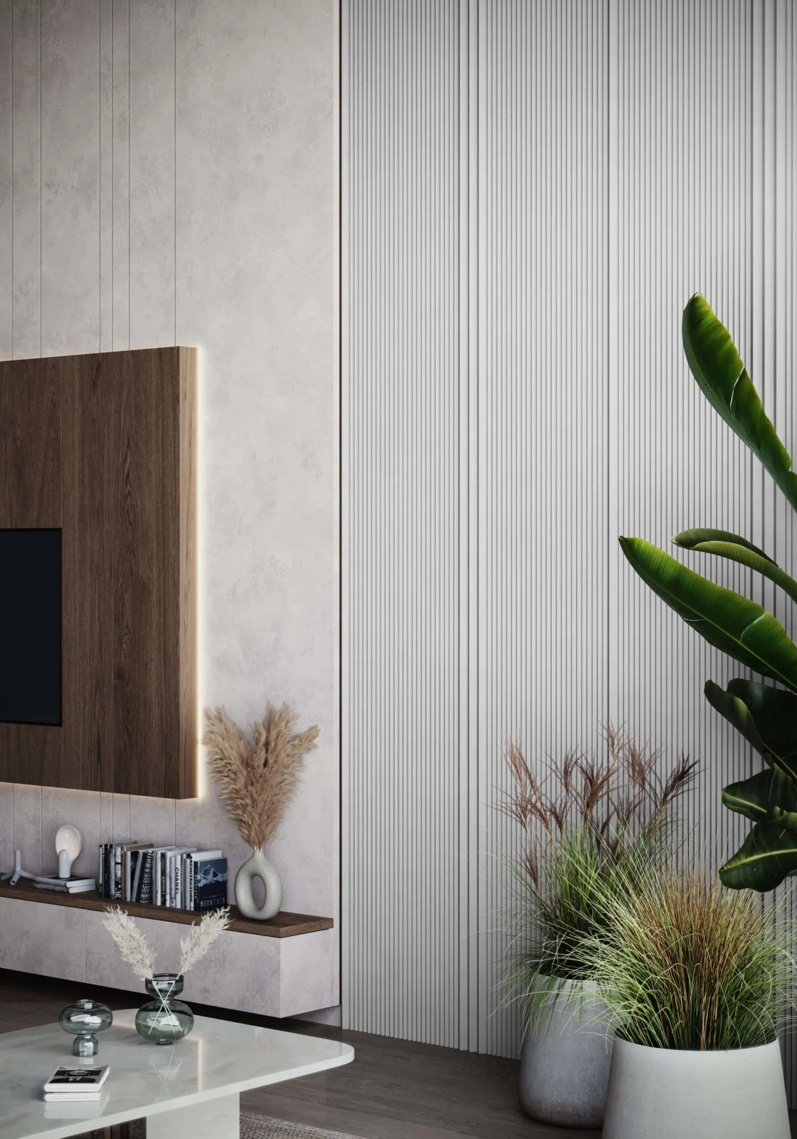 Panel lamelowy WP003AP biały RAL 9003 wym. 270 x 2.5 x 4.5 cm, z PolyForce