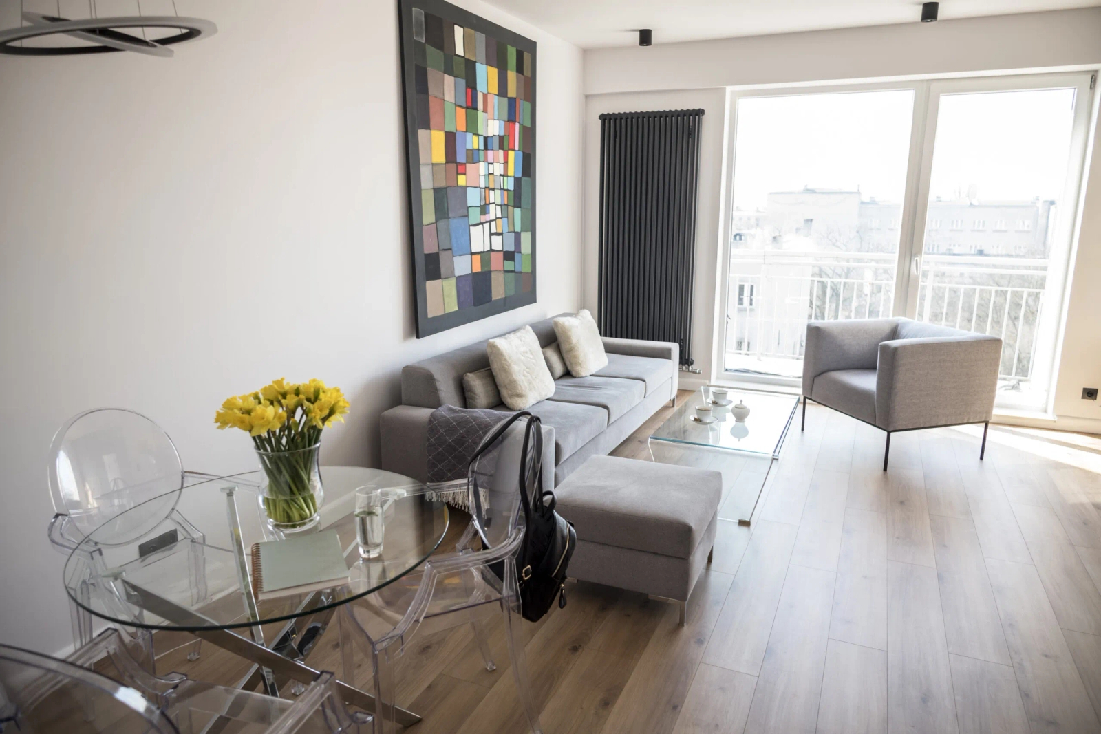 Listwa ścienana biała MD255 wym. 200 x 2 x 3.9 cm, z PolyForce