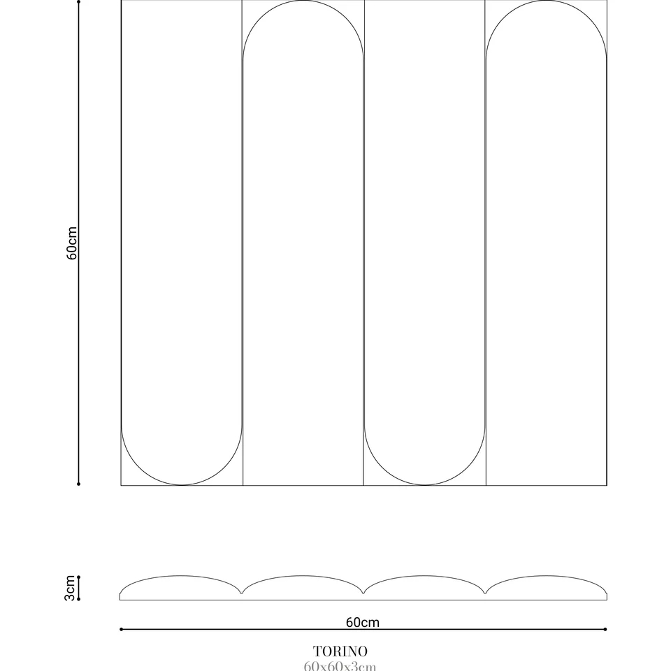Panel ścienny TORINO MURSO by Cezar