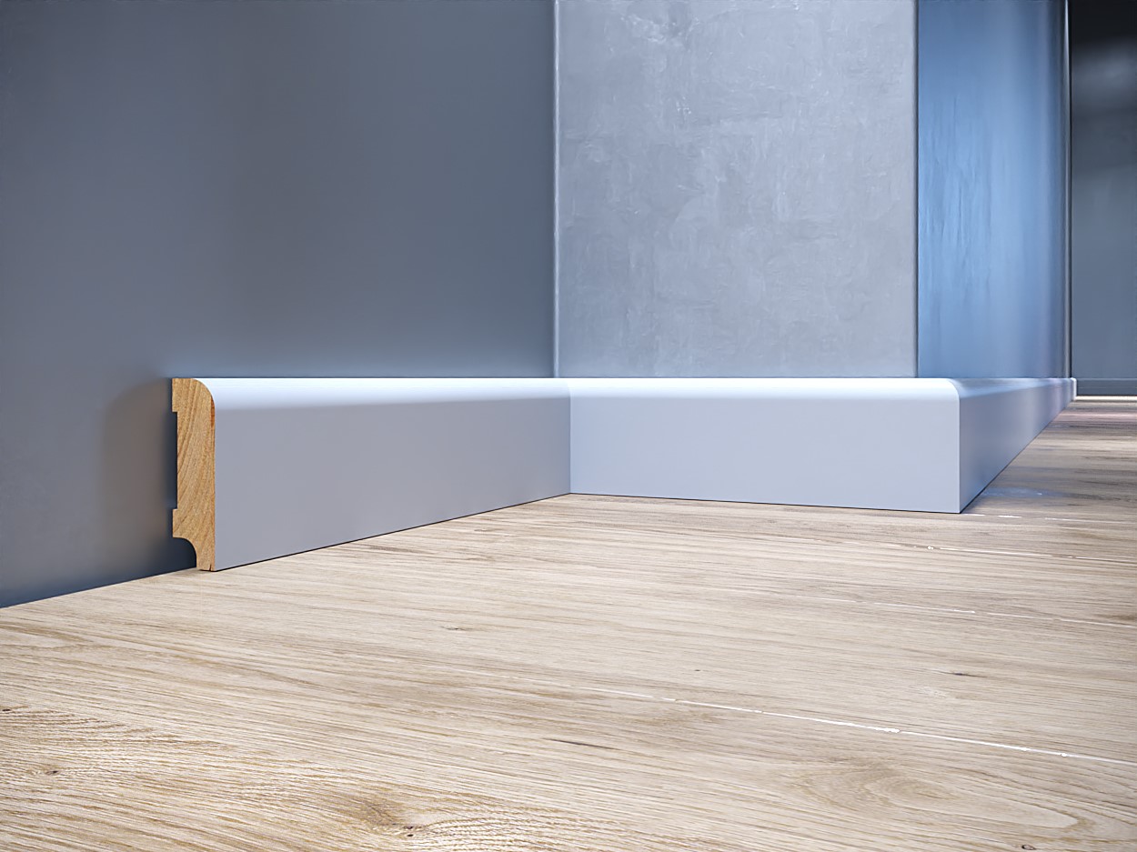 Listwa przypodłogowa drewniana lakierowana Lapis 60 (240 cm x 6 cm x 1,6 cm) iglaste