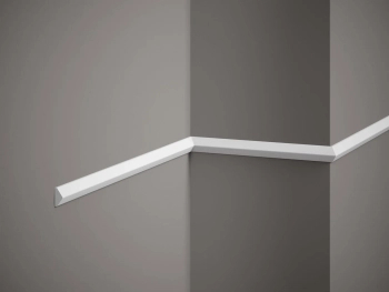 Listwa ścienna QL022 biała wym. 200 x 2 x 1 cm, z PolyForce