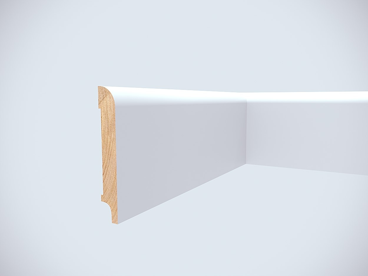 Listwa przypodłogowa drewniana lakierowana OPAL 100 (240 cm x 10 cm x 1,6 cm) iglaste