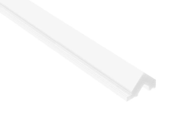 Prawe zakończenie panela WP003RP Vivid biały RAL9003 wym. 270 x 1.6 x 2.1 cm, z PolyForce