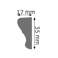 3.3 x 1.5 cm