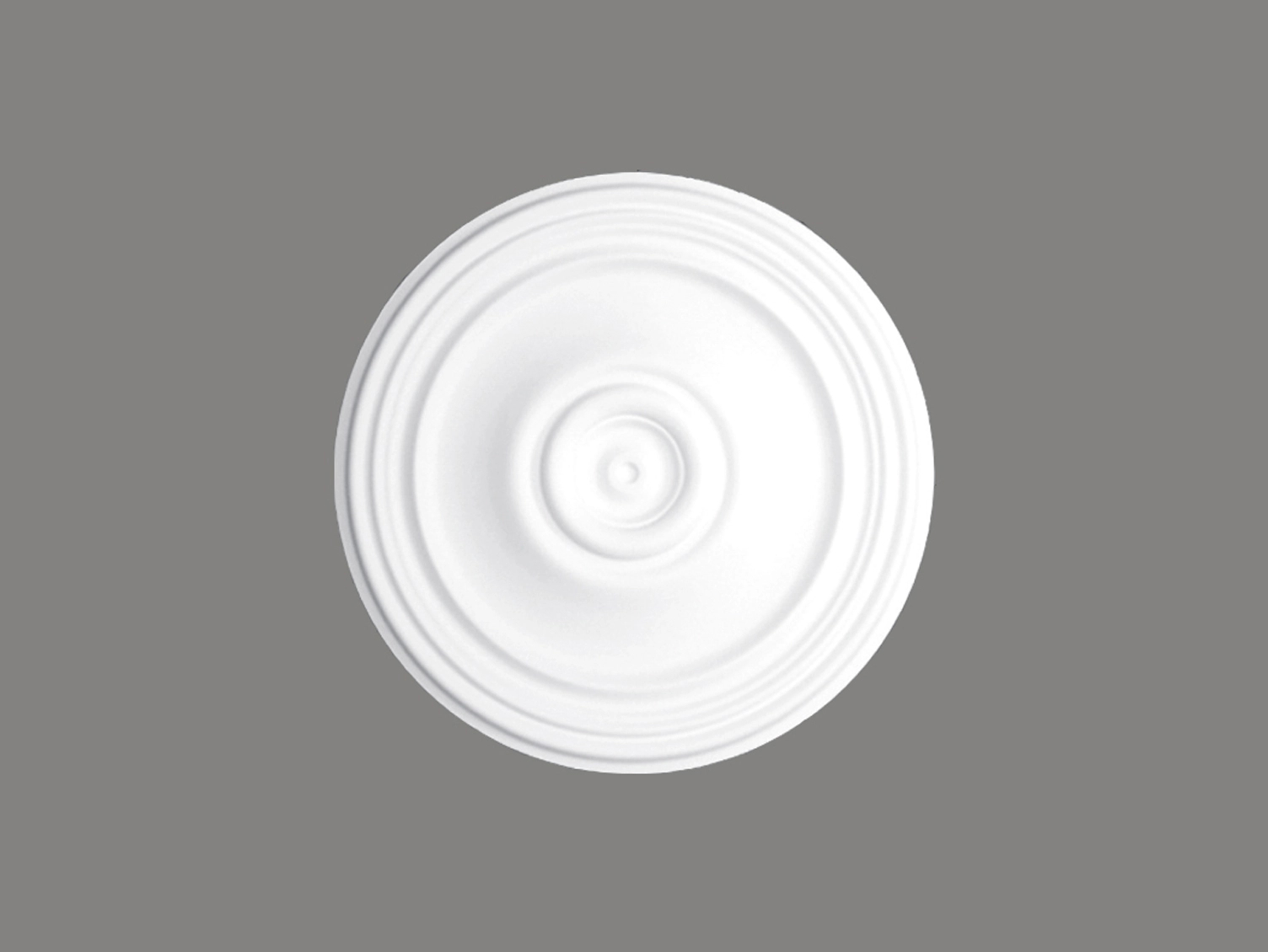 Rozeta sufitowa B3025 biała o wysokości 4 cm, z ProFoam