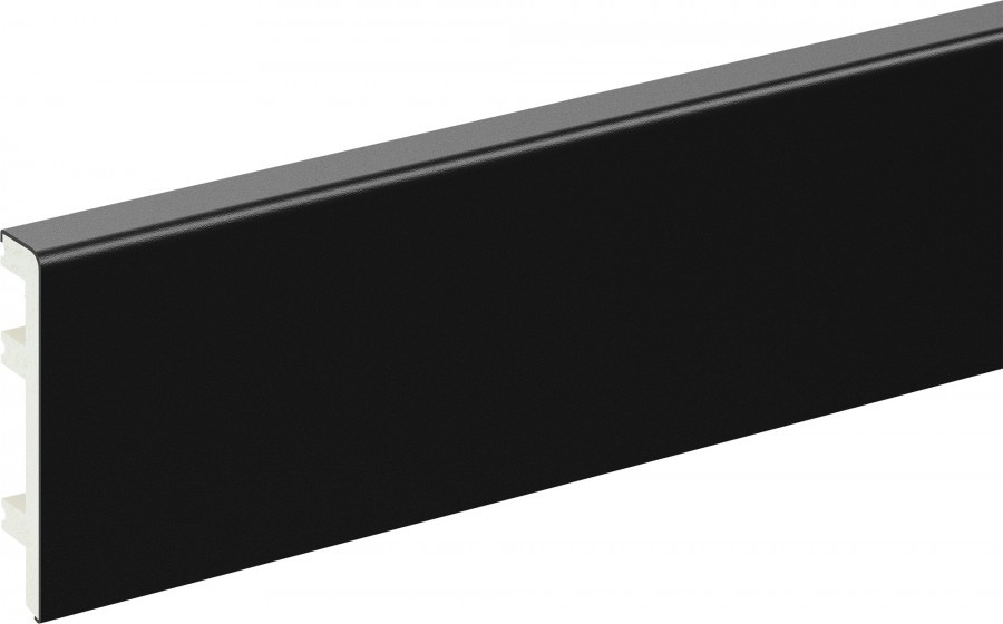 Listwa przypodłogowa PVC Status Line 80x15mm L= 2,20m Czarny RAL9005 lakier mat