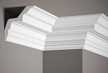 Listwa przysufitowa MDB169 biała wym. 200 x 12.6 x 12.4 cm, z ProFoam