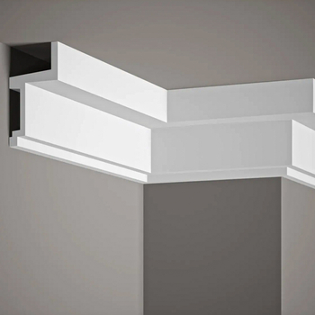 Listwa przysufitowa biała MDB115 wym. 200 x 6 x 11 cm, z ProFoam