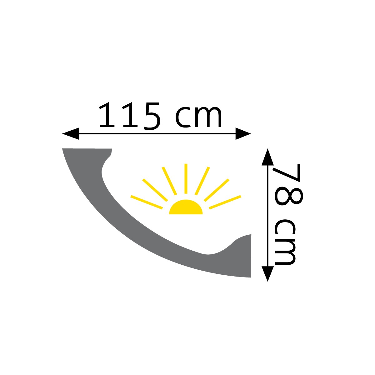 Listwa przysufitowa oświetleniowa biala Creativa LOC-07, wym. 7.8 x 11.5 x 244 cm