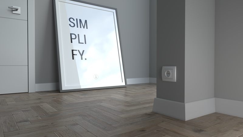 Listwa przypodłogowa drewniana PW58 (220 cm x 5,8 cm x 1,6 cm) lakierowana iglaste białe RAL 9010 półmat