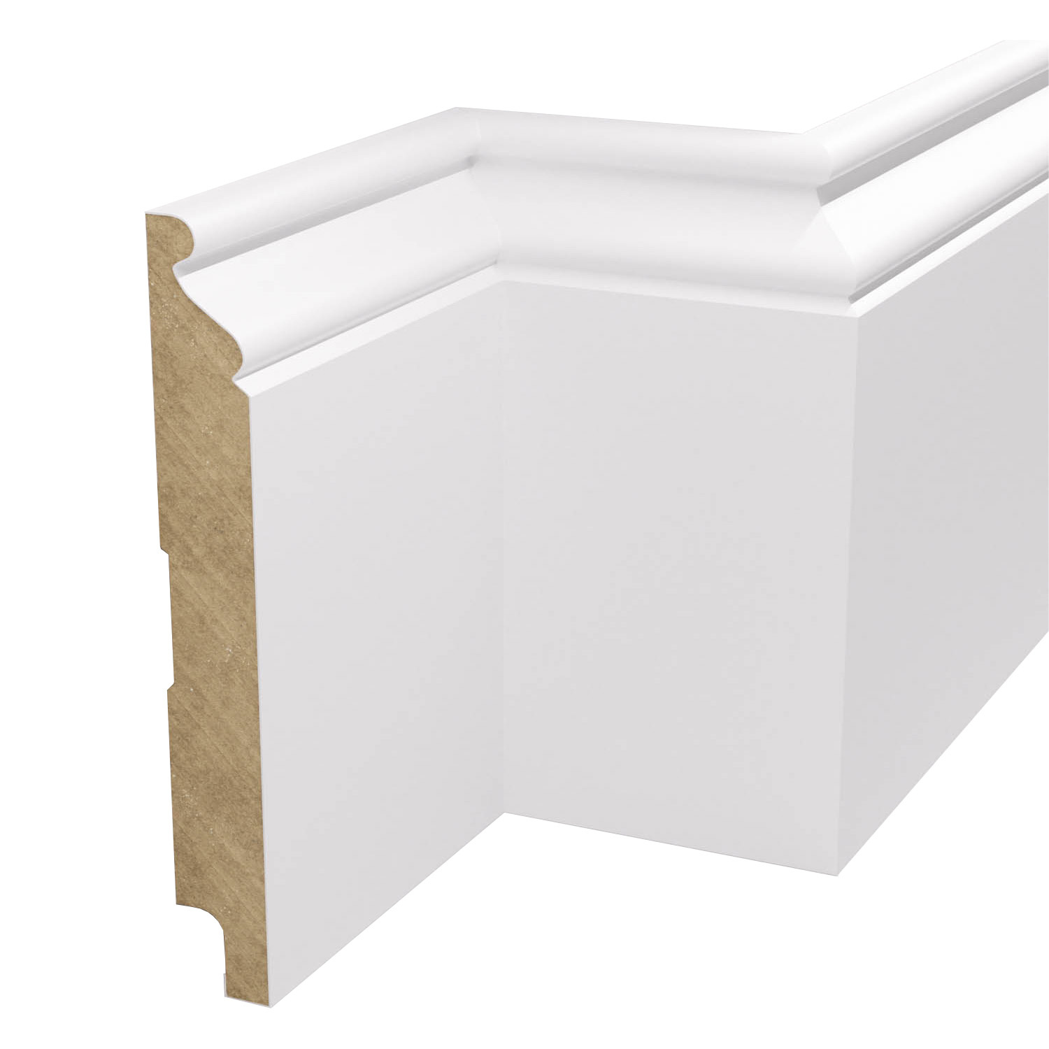 Listwa przypodłogowa MDF lakierowana biała z wodoodporną powłoką MODERNA 12cm