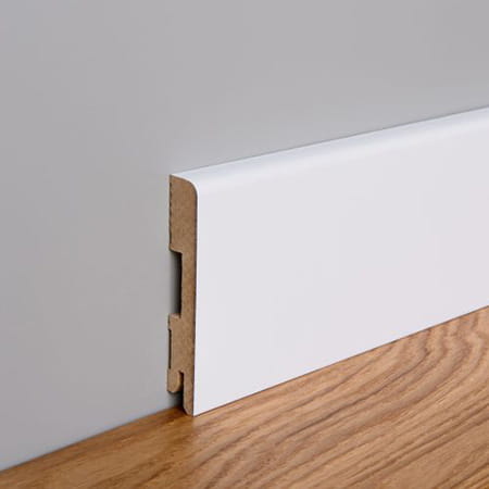 Listwa przypodłogowa MDF lakierowana biała FOGE LB1 - 10cm