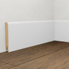PRÓBKA 20 CM - Listwa przypodłogowa świerkowa 95x15 mm – biała Polyblend