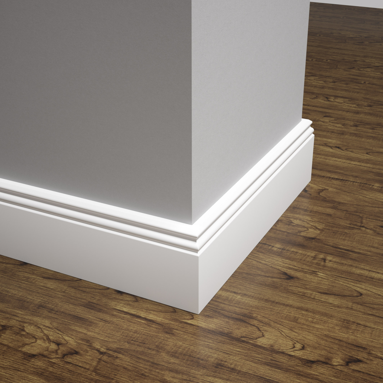 Listwa przypodłogowa MDF lakierowana biała z wodoodporną powłoką ESTILO 10cm