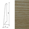 Drewniana listwa przypodłogowa lakierowana KS80 (240 cm x 7,9 cm x 1,6 cm) Jesion