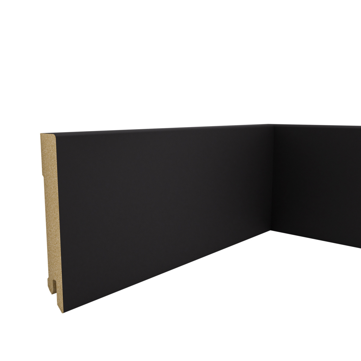 Listwa przypodłogowa MDF Czarna Premium, 95x14 mm, Pedross
