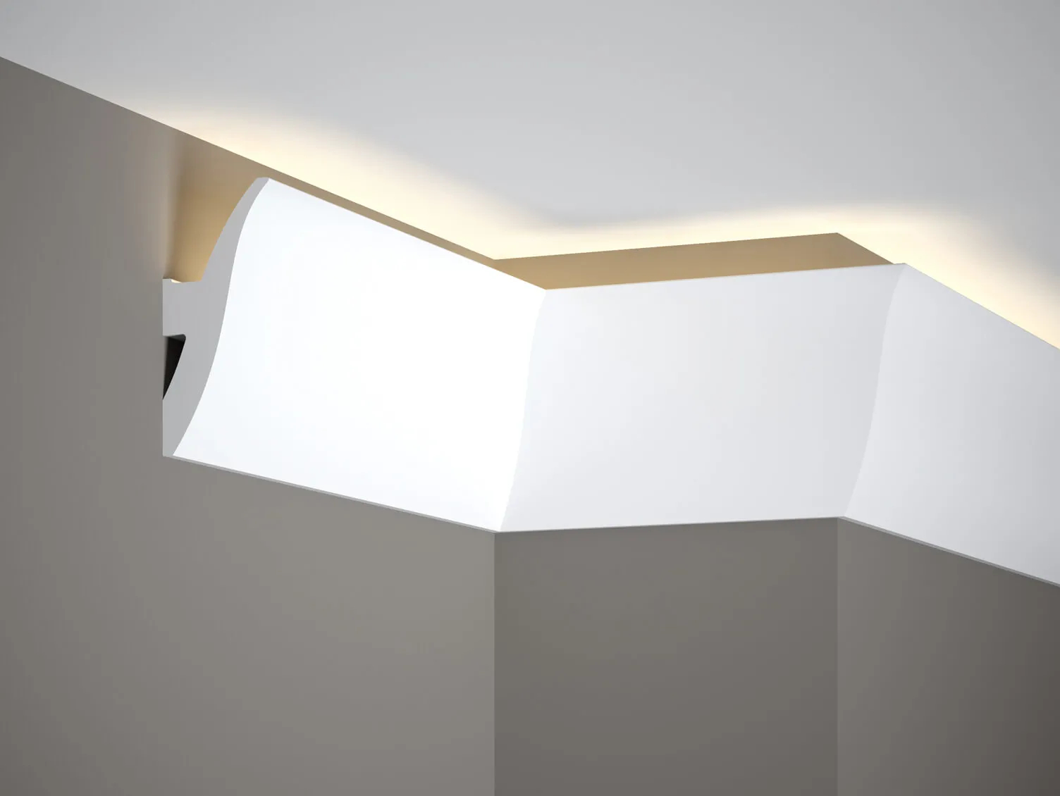 Listwa oświetleniowa QL009 biała wym. 200 x 4.7 x 12 cm, z PolyForce