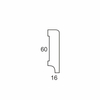Listwa przypodłogowa MDF R3 (262 cm x 6 cm x 1,6 cm) czarna RAL 9005