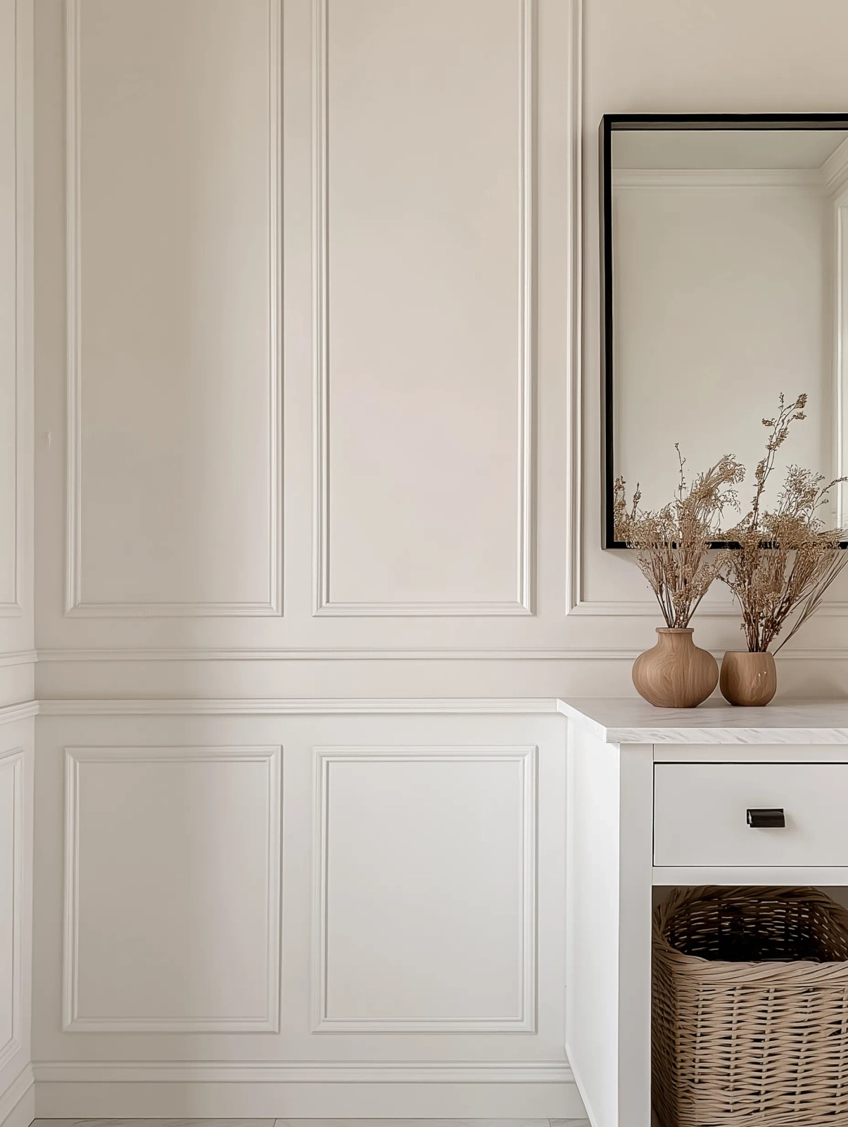 Listwa ścienna biała MD318 wym. 200 x 1.5 x 3.3 cm, z PolyForce