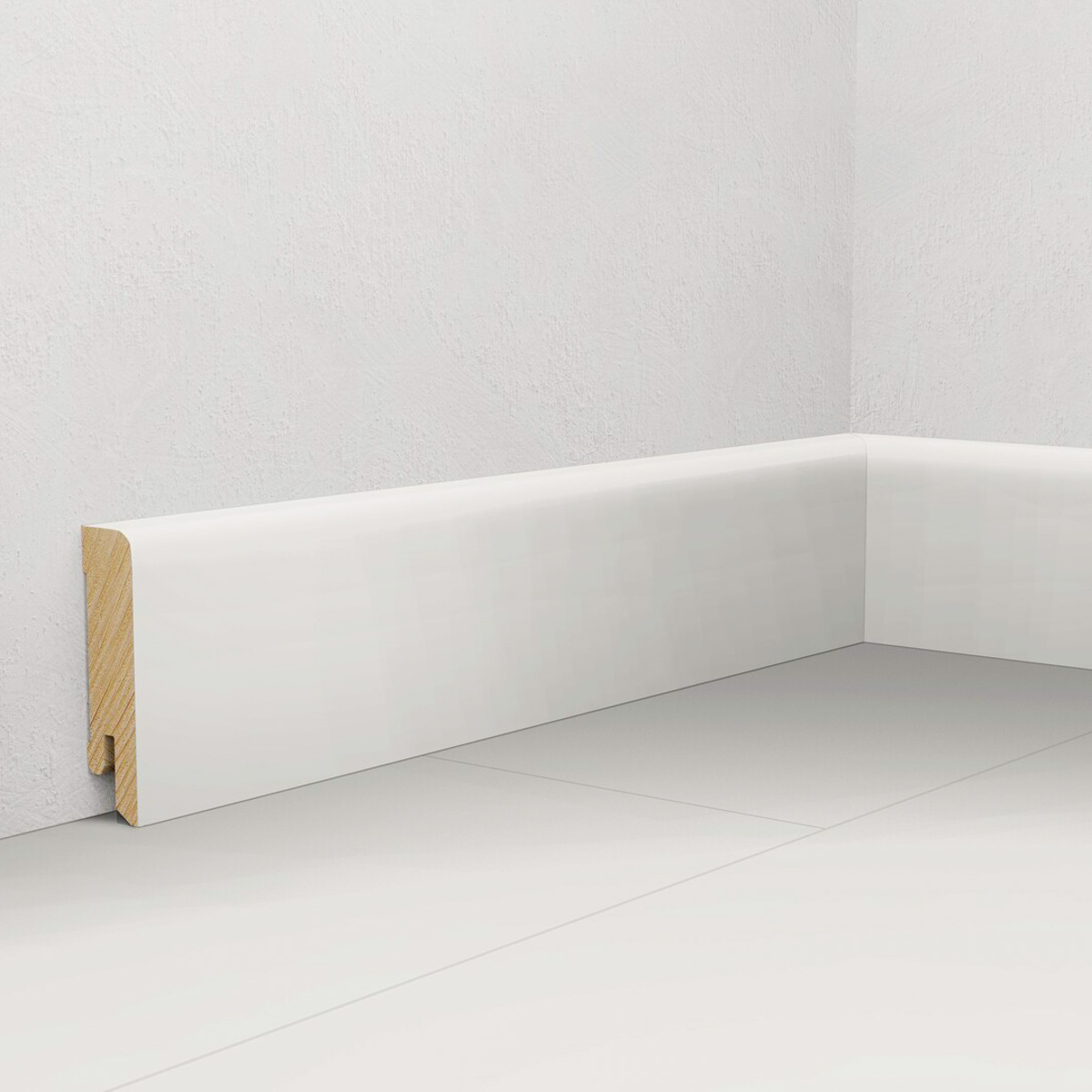 PRÓBKA 20 CM - Listwa przypodłogowa świerkowa Polyblend, Pedross 6008 - 6cm