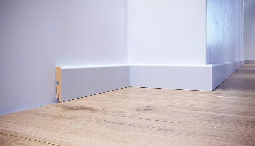 Listwa przypodłogowa MDF FOGE LB1 - 80 biały półmat, lakierowana