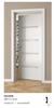 Obramowanie drzwi MD359E białe wym. 240 x 1.6 x 7 cm, z PolyForce