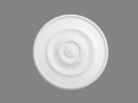 Rozeta sufitowa B3023, kolor biały, wysokość 8.5 cm, materiał ProFoam