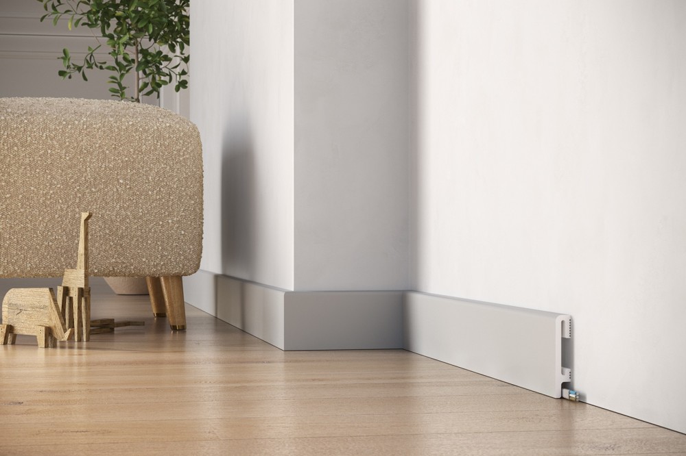 Listwa przypodłogowa Premium Floor Durofit PF080G szara 8 cm