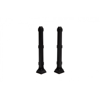 Narożnik zewnętrzny listwy podłogowej Creativa LP100 czarny RAL9005 - 2szt