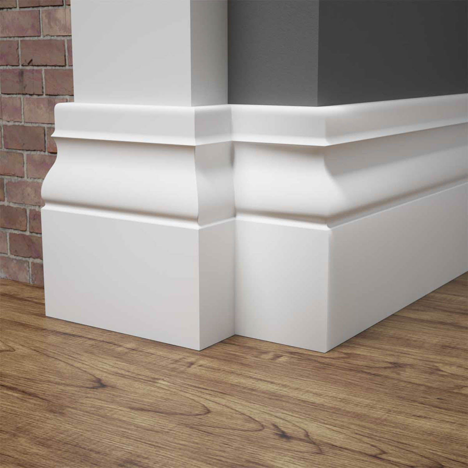 Listwa przypodłogowa MDF lakierowana biała z wodoodporną powłoką BONITA 15cm