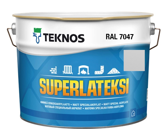 PRÓBKA KOLORU Teknos Superlateksi – szary RAL 7047