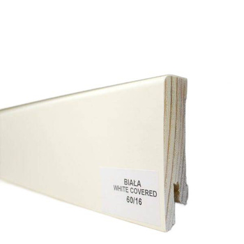 Listwa przypodłogowa 60/16 biała white covered (240 cm x 6cm x 1,5cm)