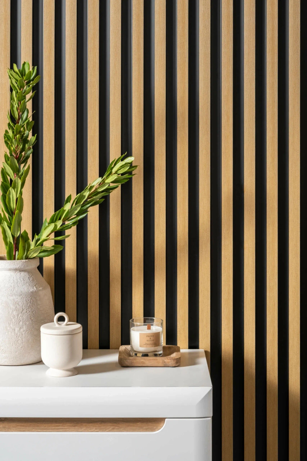 Lamela ścienna Dąb Naturalny L0305T kolor naturalny dąb wym. 200 x 2 x 11.5 cm, z PolyForce