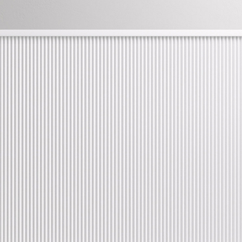 Boazeria ryflowana lakierowana zestaw - wym. 240 x 95 cm (model Zigzag)