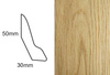 Listwa przypodłogowa fornirowana lakierowana LP60 (240 cm x 5 cm x 3 cm) dąb
