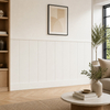 Boazeria ścienna LOFT do malowania - długość 200 cm, wysokość 114,5 cm + Farba biały RAL9010