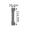 11.4 x 2 cm