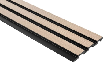 Lamela ścienna L0202T jasny dąb wym. 200 x 1.2 x 12.1 cm, z PolyForce