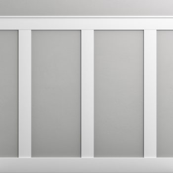 Boazeria ścienna MDF - długość 200 cm / wysokość 123 cm (zestaw Plano / Elegant / Duo)