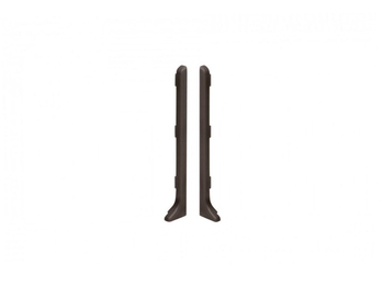 Zakończenia listwy przypodłogowej Creativa LP80 kawowy EC40S Lewe+Prawe