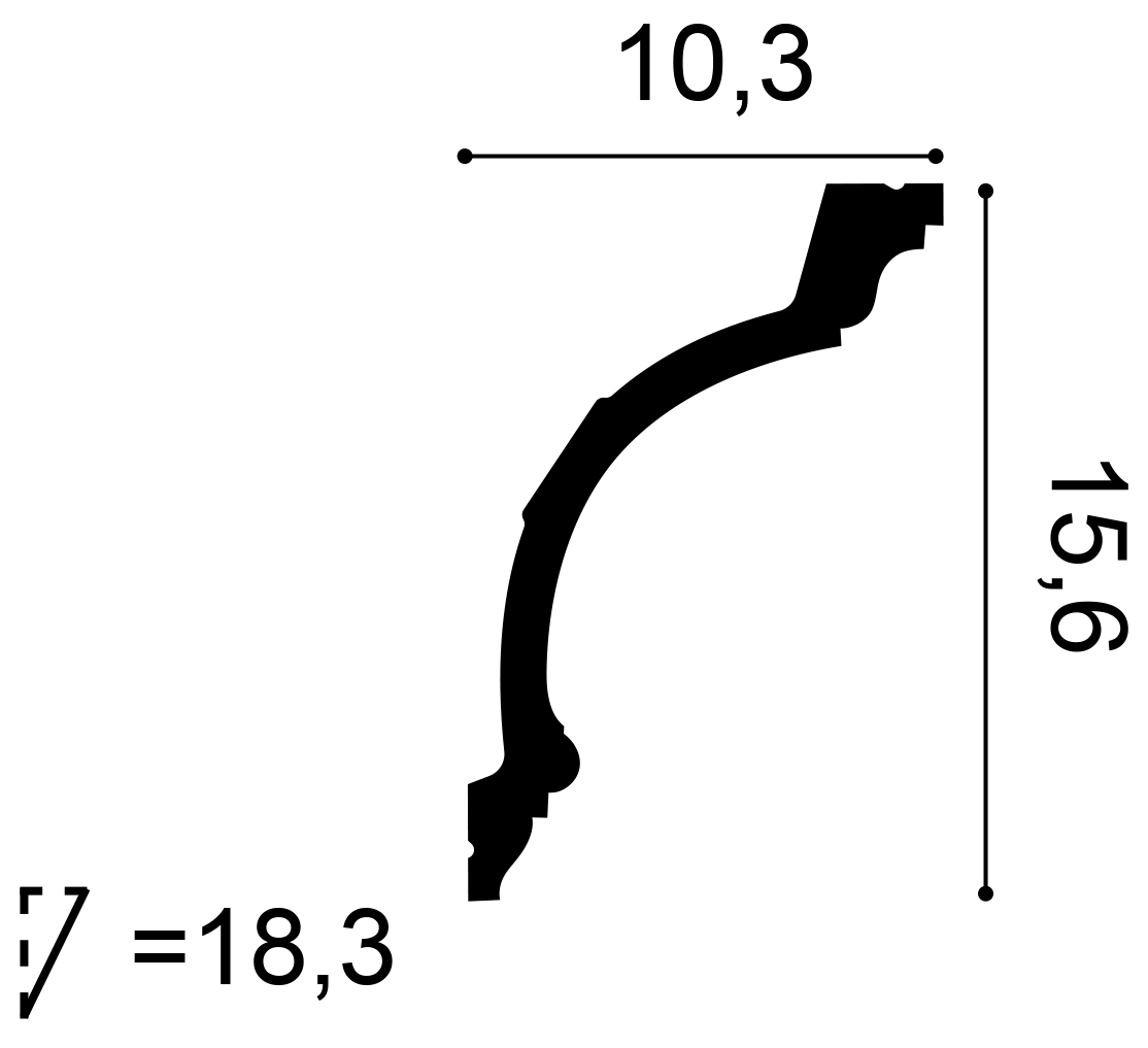 Listwa przysufitowa flex - Orac Decor C217F