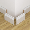 Narożnik zewnętrzny do listwy przypodłogowej lakierowany biały z wodoodporną powłoką HAVANA 12cm