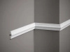 Listwa ścienna MD026 biała wym. 200 x 1.5 x 4.5 cm, z PolyForce